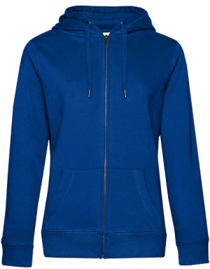 QUEEN Zipped Hood Jacket /Women Kleur_W Royal