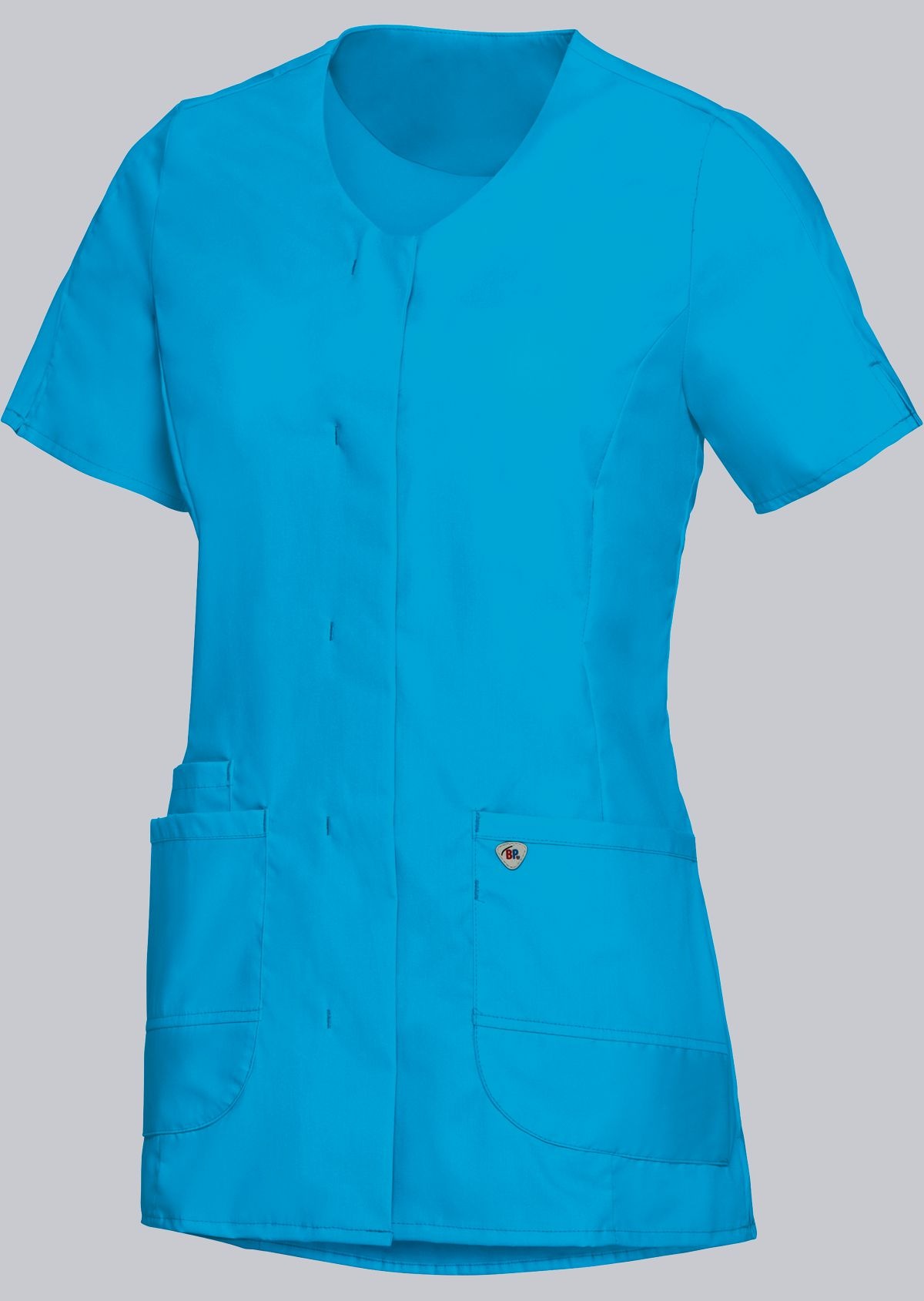BP Korte damesschort 1764 V-hals stretch Kleuren curacao