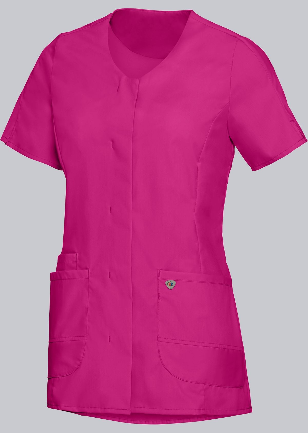 BP Korte damesschort 1764 V-hals stretch Kleuren fuchsia
