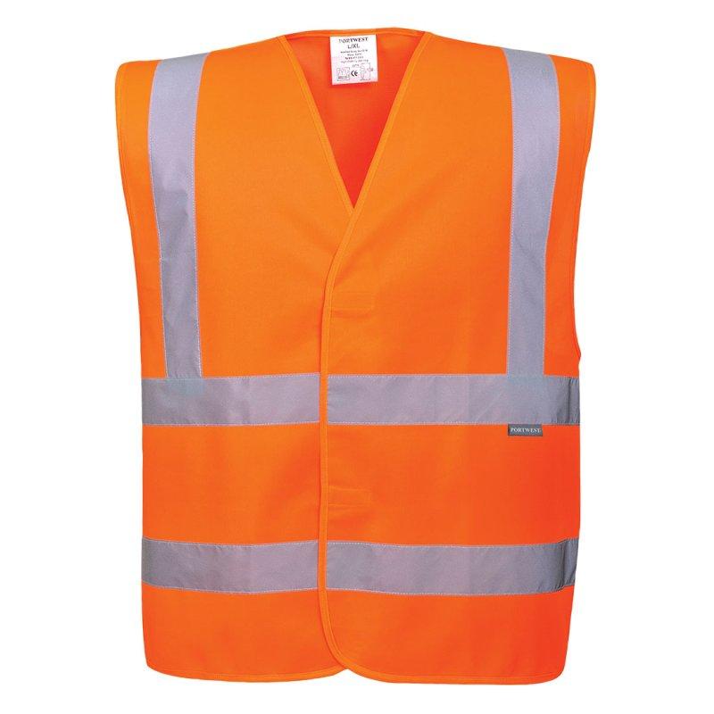 Hi-Vis vest C470 verticaal en horizontale banden