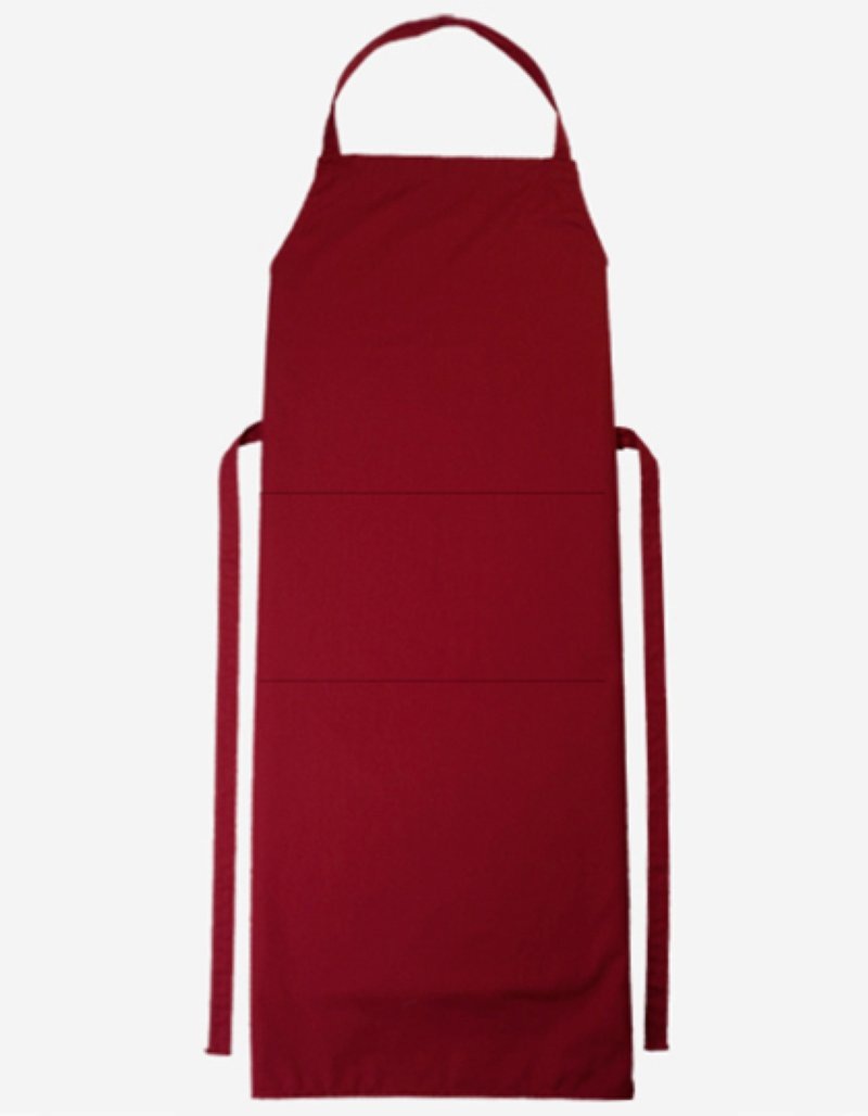 Voorbindschort Bib Apron Verona Classic Bag 90 x 75 cm Kleuren cherry