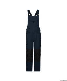 Ito Flex Bretelbroek met stretch en kniezakken Kleuren nachtblauw/zwart