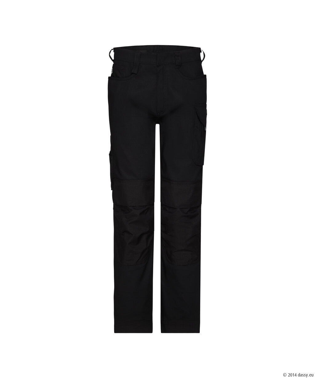 Ponti Flex Werbroek met stretch en kniezakken Kleuren zwart