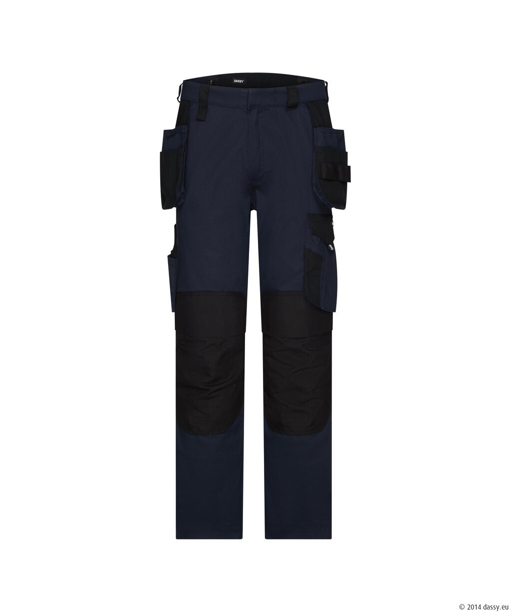 Rossi Flex Holsterzakkenbroek met stretch en kniez Kleuren nachtblauw/zwart
