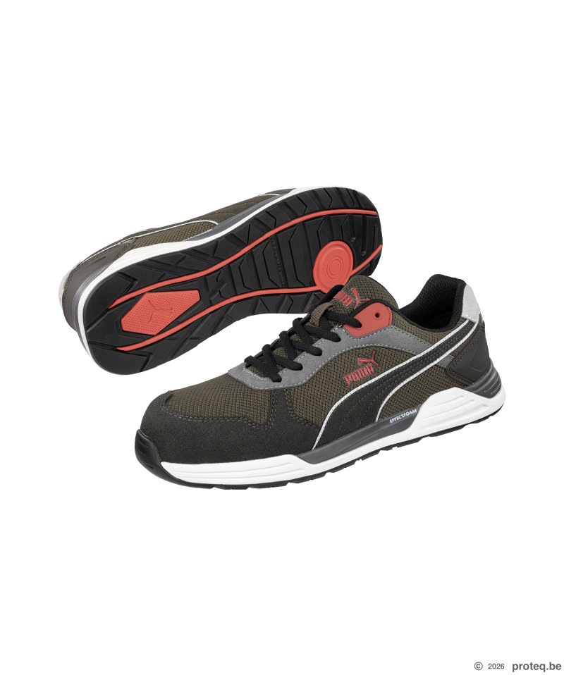 Veiligheidsschoen S1PS EN ISO 20345:2022+A1:2024 E Kleuren groen/zwart