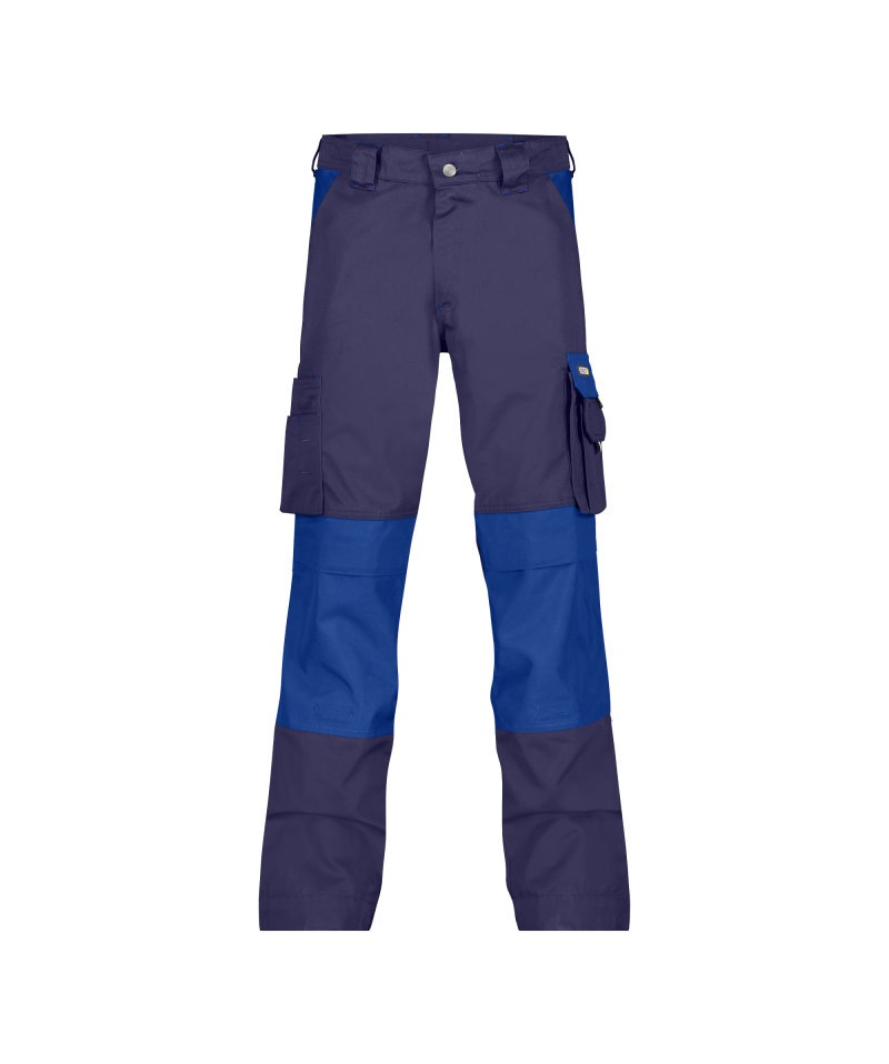 DASSY Boston 245gr Tweekleurige werkbroek met kniezakken Kleuren marineblauw/korenblauw