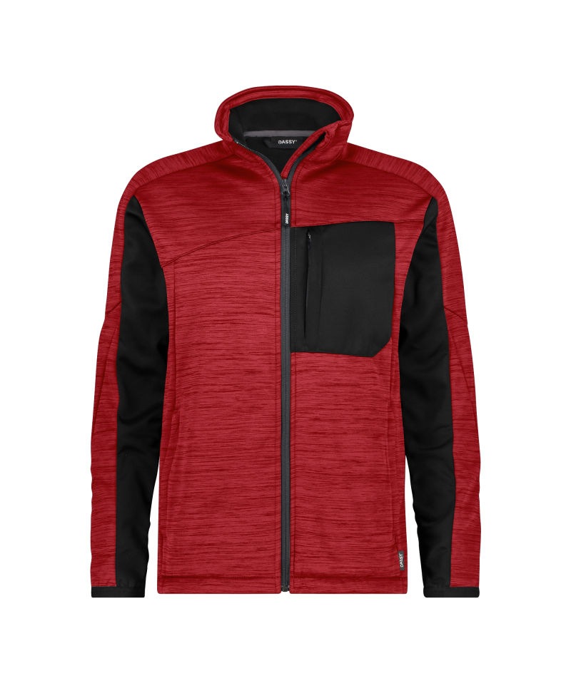 Convex Next Midlayervest Kleur_Afbeeldingen ROOD/ZWART