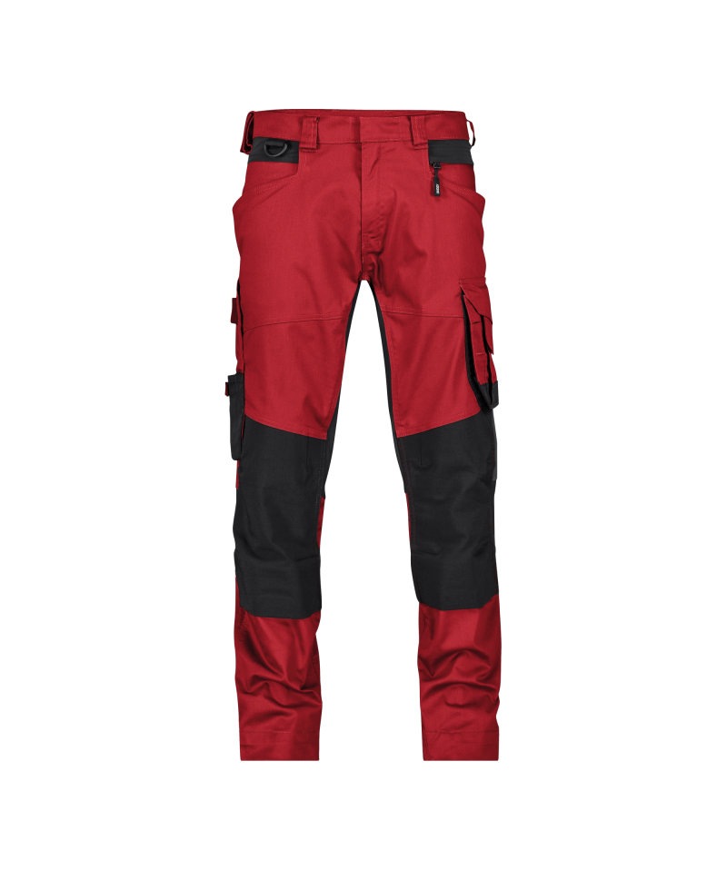 Dynax Next Werkbroek met stretch en kniezakken Kleur_Afbeeldingen ROOD/ZWART