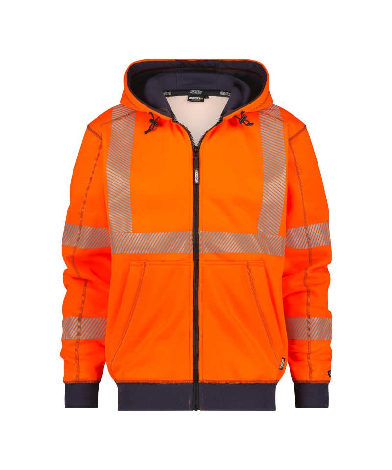 Evans  Hoge zichtbaarheidshoodie Kleuren fluo-oranje/marineblauw