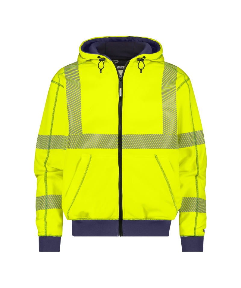 Evans  Hoge zichtbaarheidshoodie Kleuren fluogeel/marineblauw