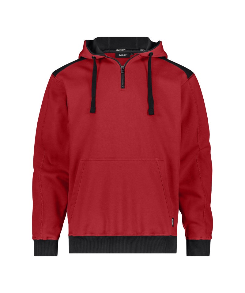 Indy Next Sweater met kap Kleur_Afbeeldingen ROOD/ZWART