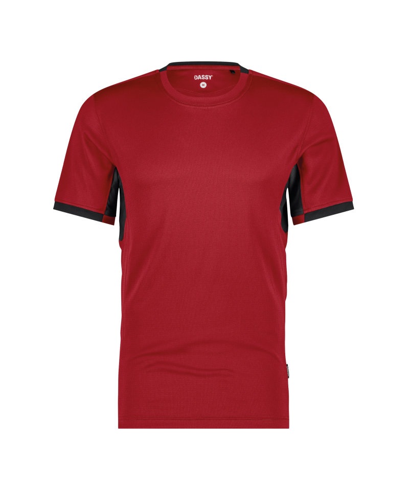 Nexus Next T-shirt ademend sneldrogend polyester Kleur_Afbeeldingen ROOD/ZWART