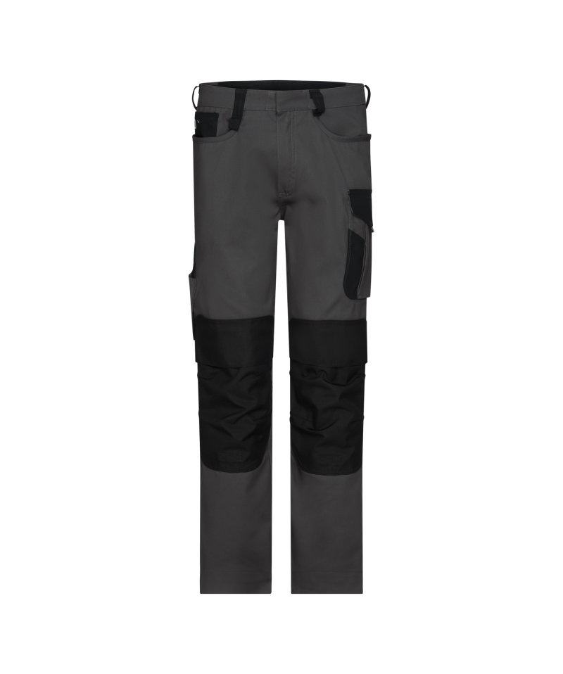 Ponti Werkbroek met kniezakken Kleuren antracietgrijs/zwart