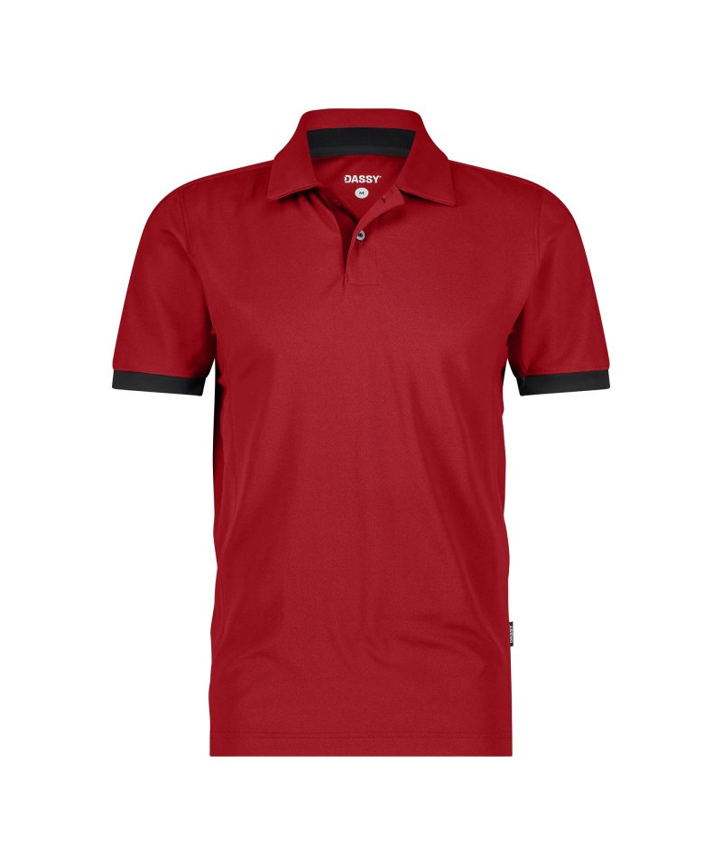 Traxion Next Polo Kleur_Afbeeldingen ROOD/ZWART