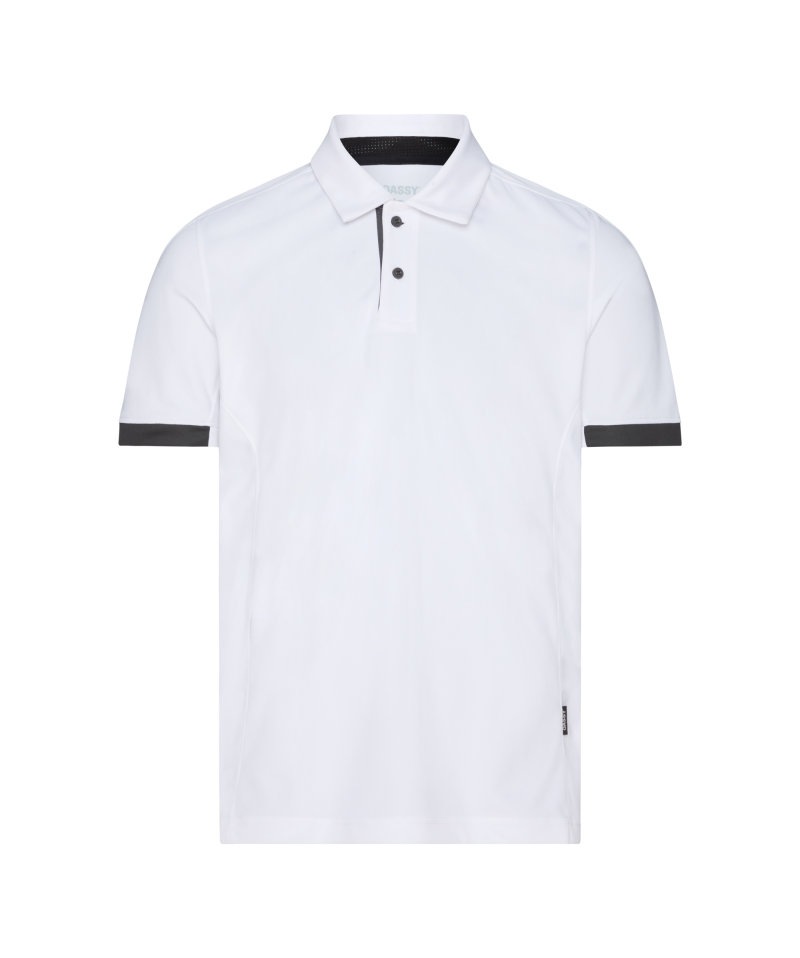 Traxion Next Polo Kleur_Afbeeldingen WIT/ANTRACIETGRIJS