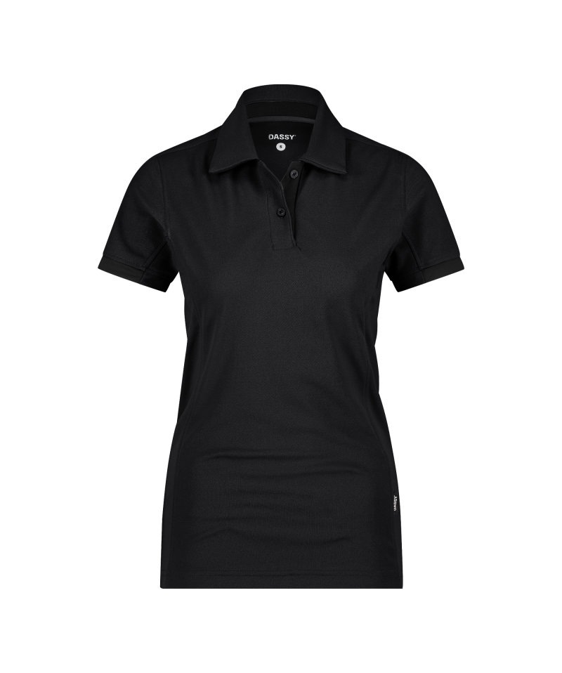 Traxion Next Women Polo sneldrogend polyester Kleur_Afbeeldingen ZWART