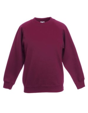 Premium Raglan Sweat Kids Kleur_W Burgundy