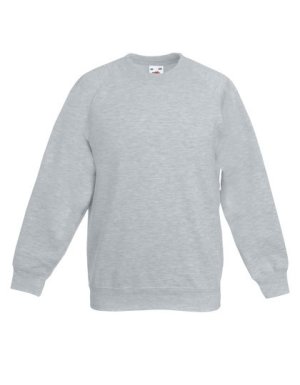 Premium Raglan Sweat Kids Kleur_W Heather Grey