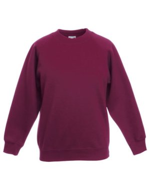 Classic Raglan Sweat Kids Kleur_W Burgundy