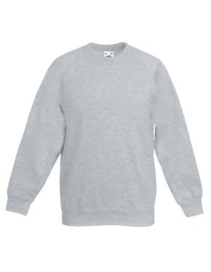 Classic Raglan Sweat Kids Kleur_W Heather Grey