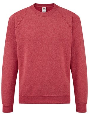 Classic Raglan Sweat Kids Kleur_W Heather Red