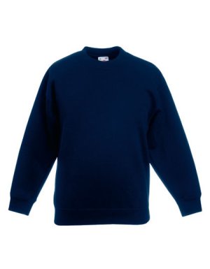 Classic Set-In Sweater Kids Kleur_W Deep Navy