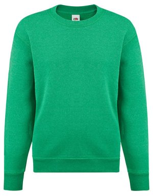 Classic Set-In Sweater Kids Kleur_W Heather Green