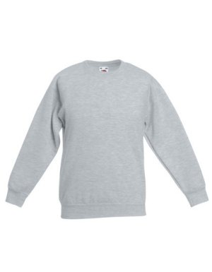 Classic Set-In Sweater Kids Kleur_W Heather Grey