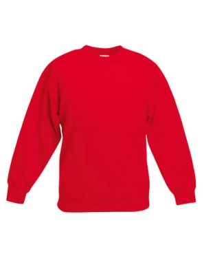 Classic Set-In Sweater Kids Kleur_W Red