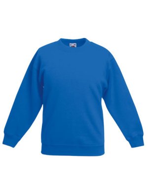 Classic Set-In Sweater Kids Kleur_W Royal Blue