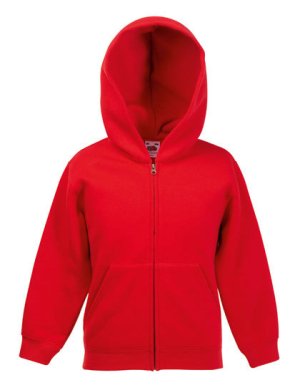 Classic Hooded Sweat Jacket Kids Kleur_W Red