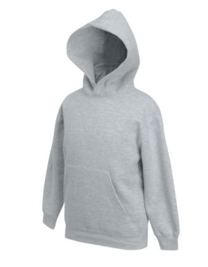 Classic Hooded Sweat Kids Kleur_W Heather Grey