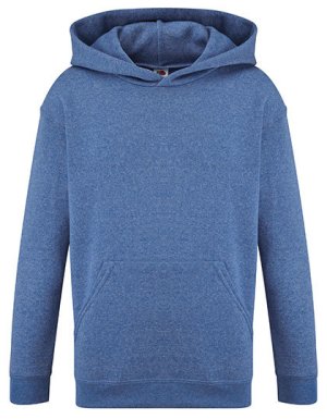 Classic Hooded Sweat Kids Kleur_W Heather Royal