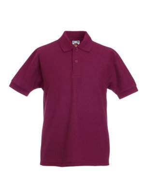 65/35 Kids polo Kleur_W Burgundy