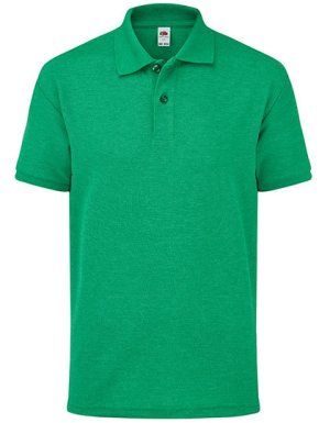 65/35 Kids polo Kleur_W Heather Green