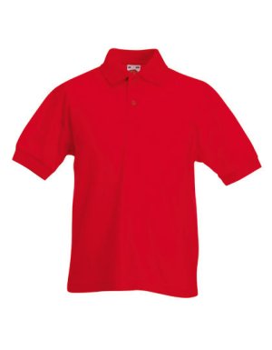 65/35 Kids polo Kleur_W Red