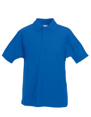 65/35 Kids polo Kleur_W Royal Blue