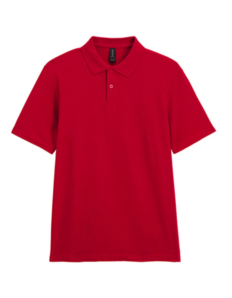 Softstyle Double Piqué Polo Kleuren cherry red