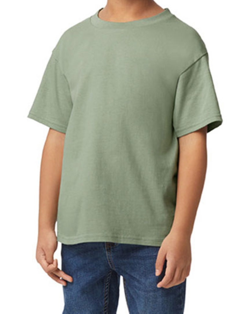 Softstyle Midweight Youth T-Shirt Kleuren sage