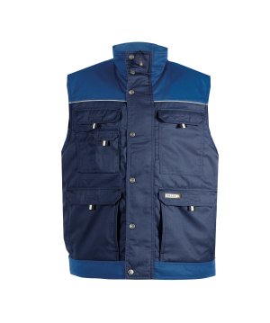 Hulst Tweekleurige bodywarmer fleece gevoerd Kleur MARINEBLAUW/KORENBLAUW