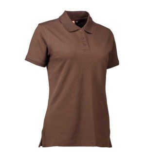 Stretch polo shirt | ladies' 0527 Kleur MOCCA