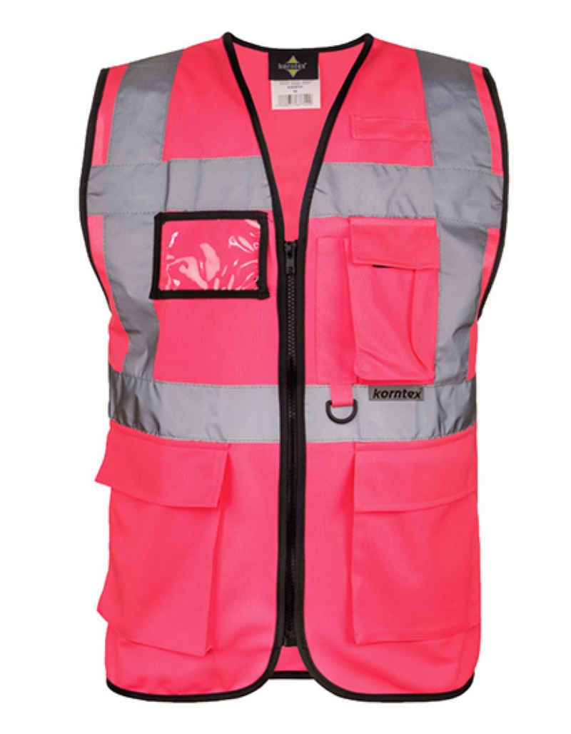 Executive Safety Vest Berlin Kleur_Afbeeldingen NEON PINK