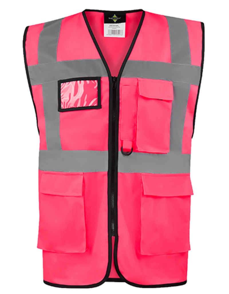 Comfort Executive Multifunctional Safety Vest Hamb Kleur_Afbeeldingen NEON PINK