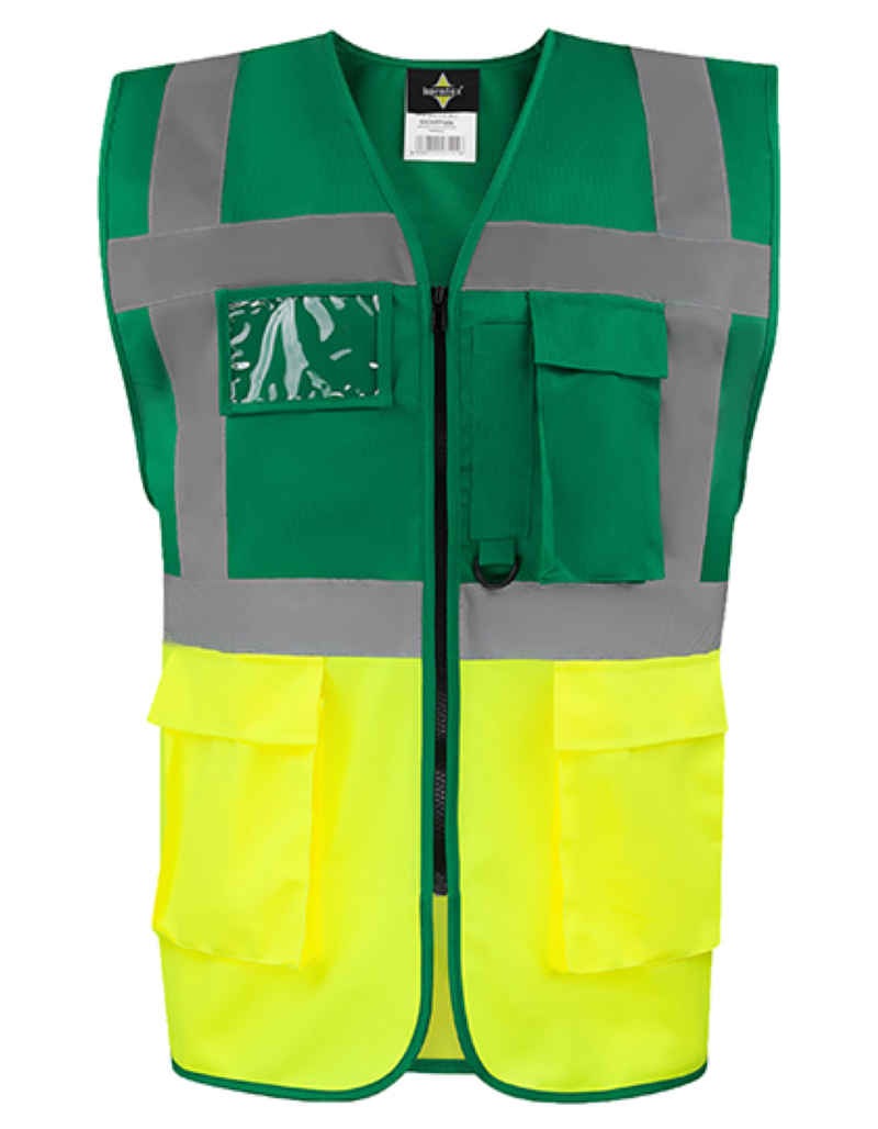 Comfort Executive Multifunctional Safety Vest Hamb Kleur_Afbeeldingen PARAMEDIC GREEN