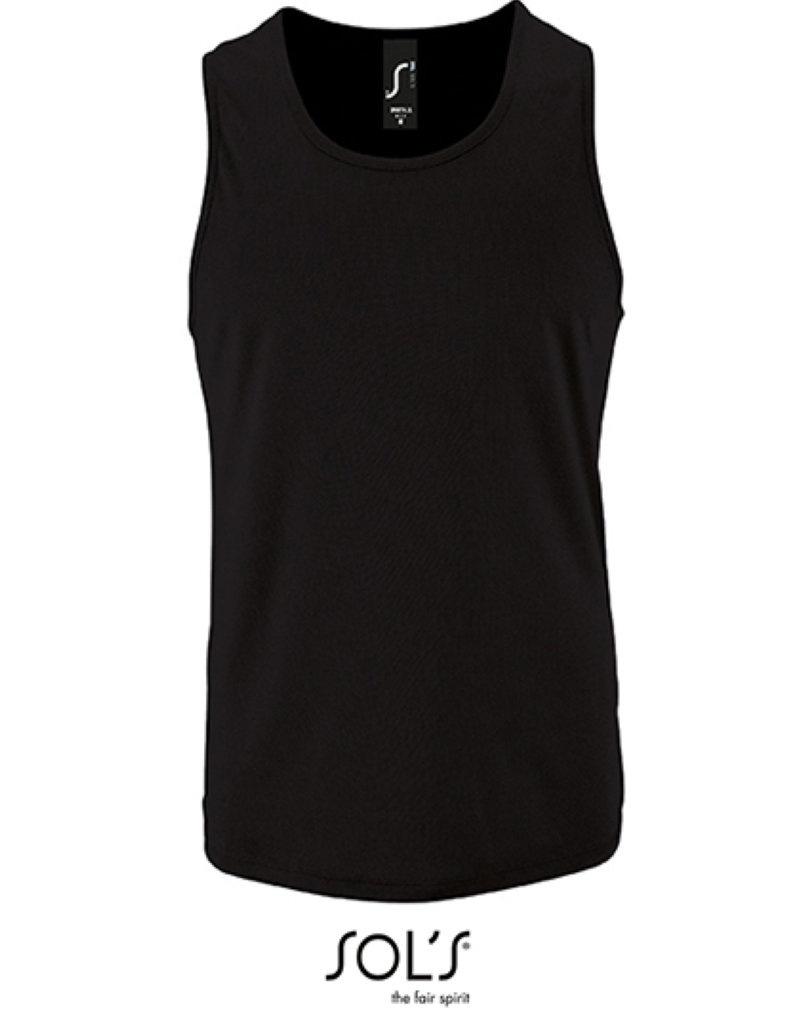 Men´ s Sports Tank Top Sporty Kleuren black