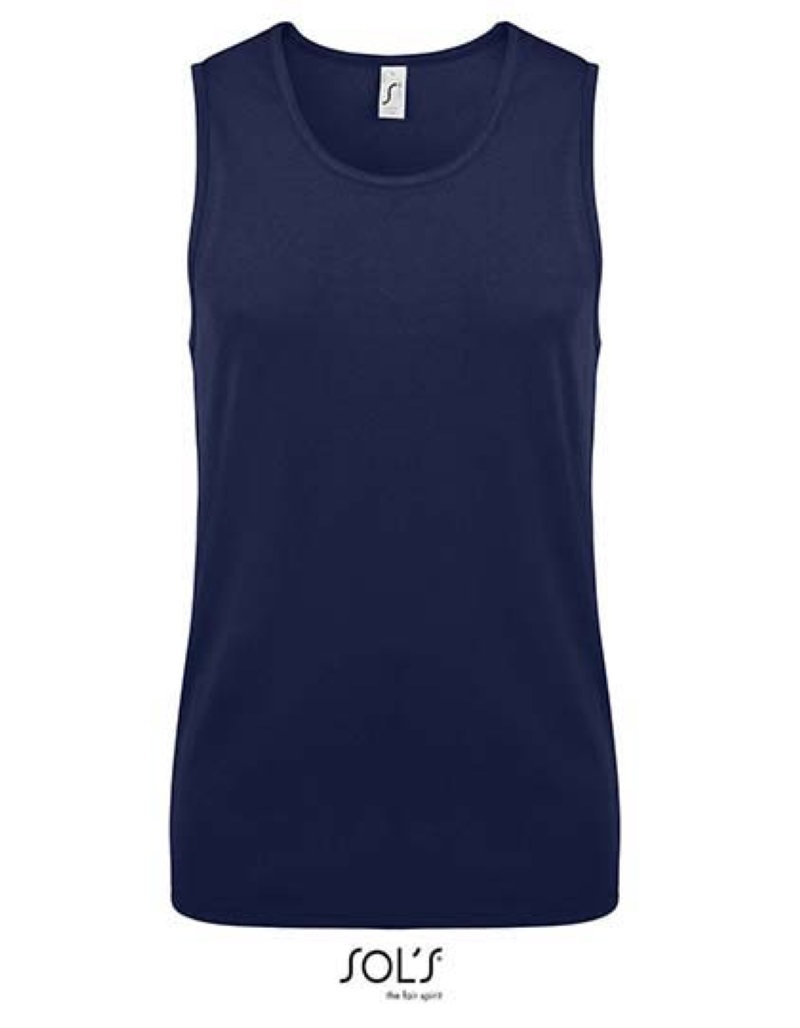 Men´ s Sports Tank Top Sporty Kleuren french navy