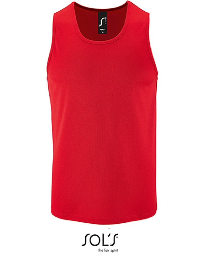 Men´ s Sports Tank Top Sporty Kleuren red