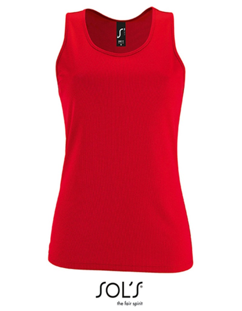 Women´ s Sports Tank Top Sporty Kleuren red