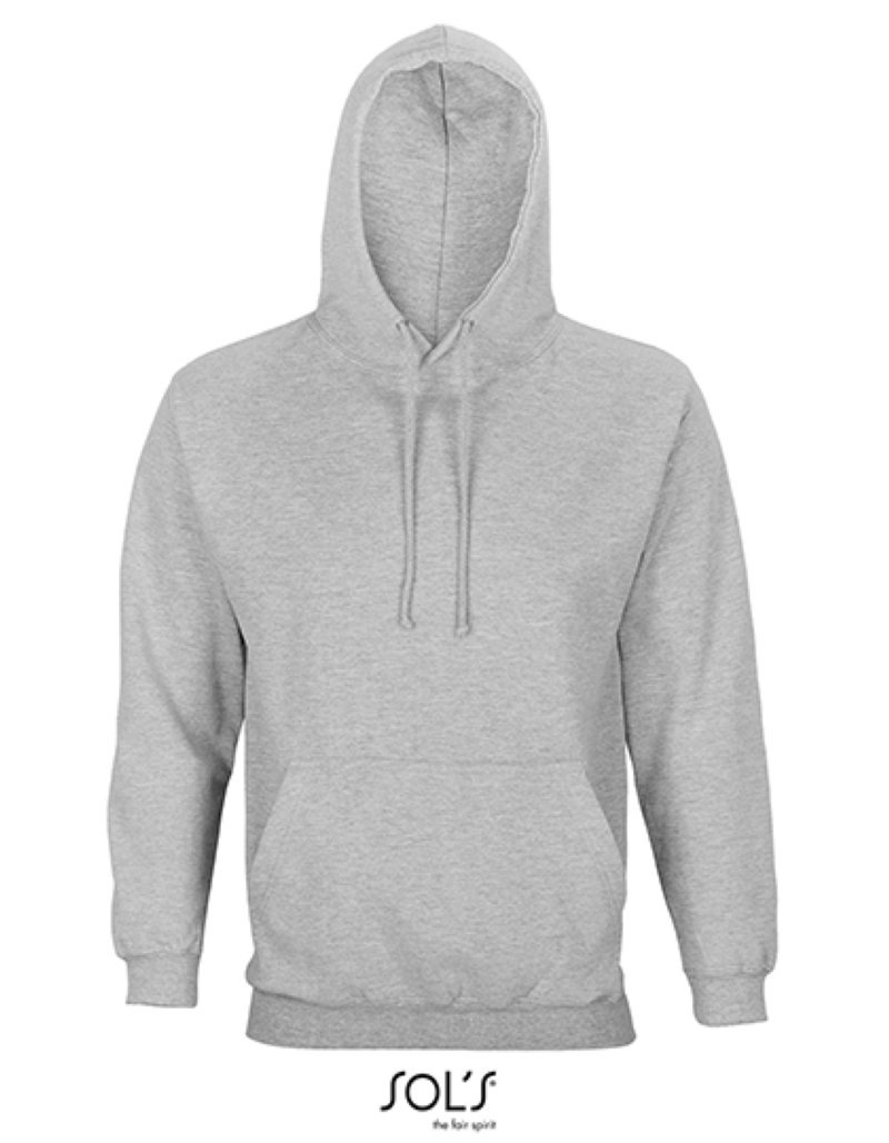 Unisex Condor Hooded Sweatshirt Kleuren grey melange