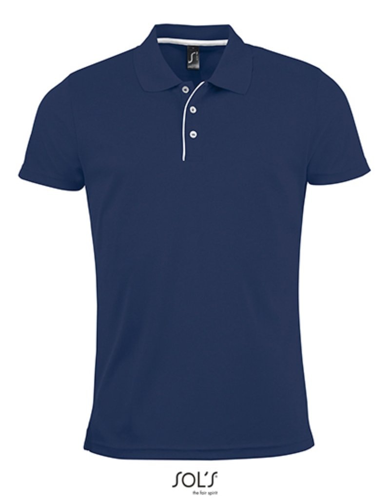 Men's Sport Polo Shirt Performer Kleuren french navy